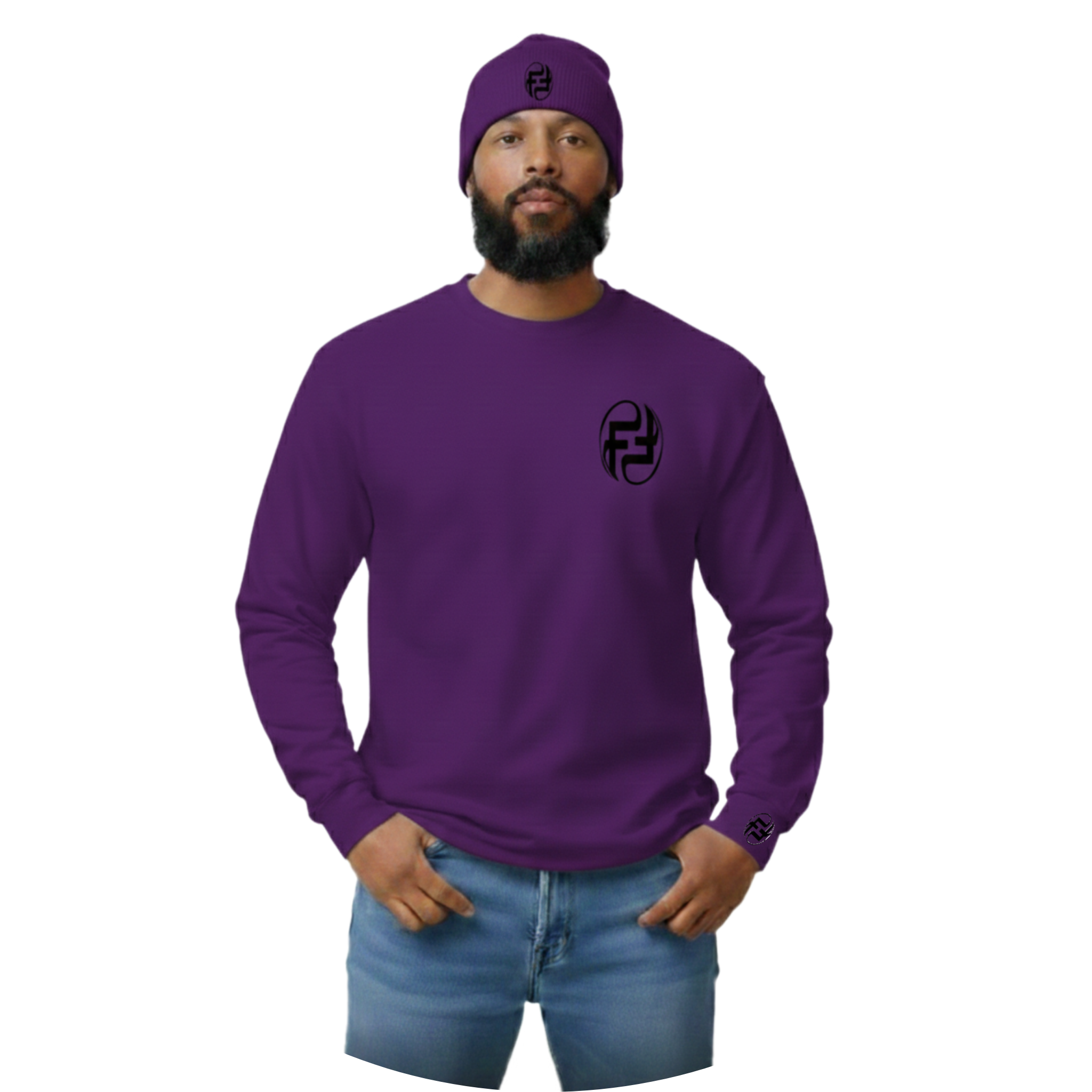 MEN'S LONG SLEEVE Ts & BEANIE COMBO