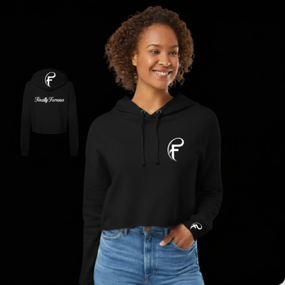 WOMAN'S FINALLY FAMOUS F F SERIES CROP TOP HOODIE