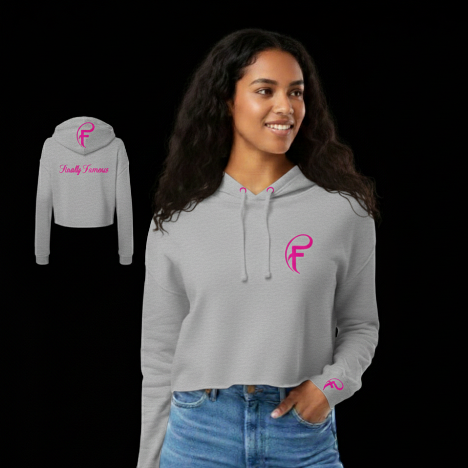 WOMAN'S FINALLY FAMOUS F F SERIES CROP TOP HOODIE