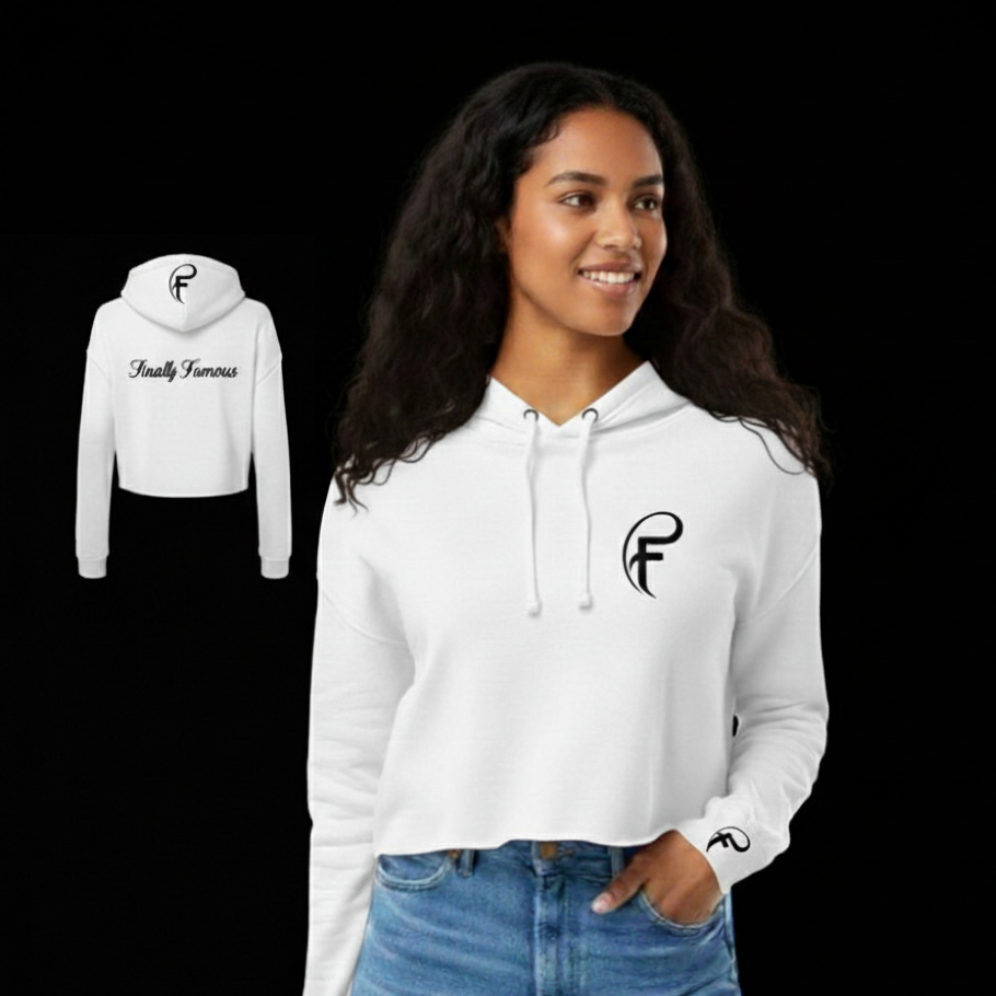 WOMAN'S FINALLY FAMOUS F F SERIES CROP TOP HOODIE