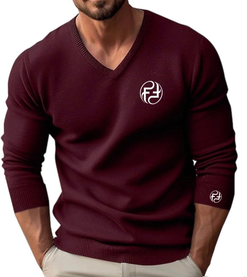 MEN'S FINALLY FAMOUS FF SERIES V NECK SWEATER