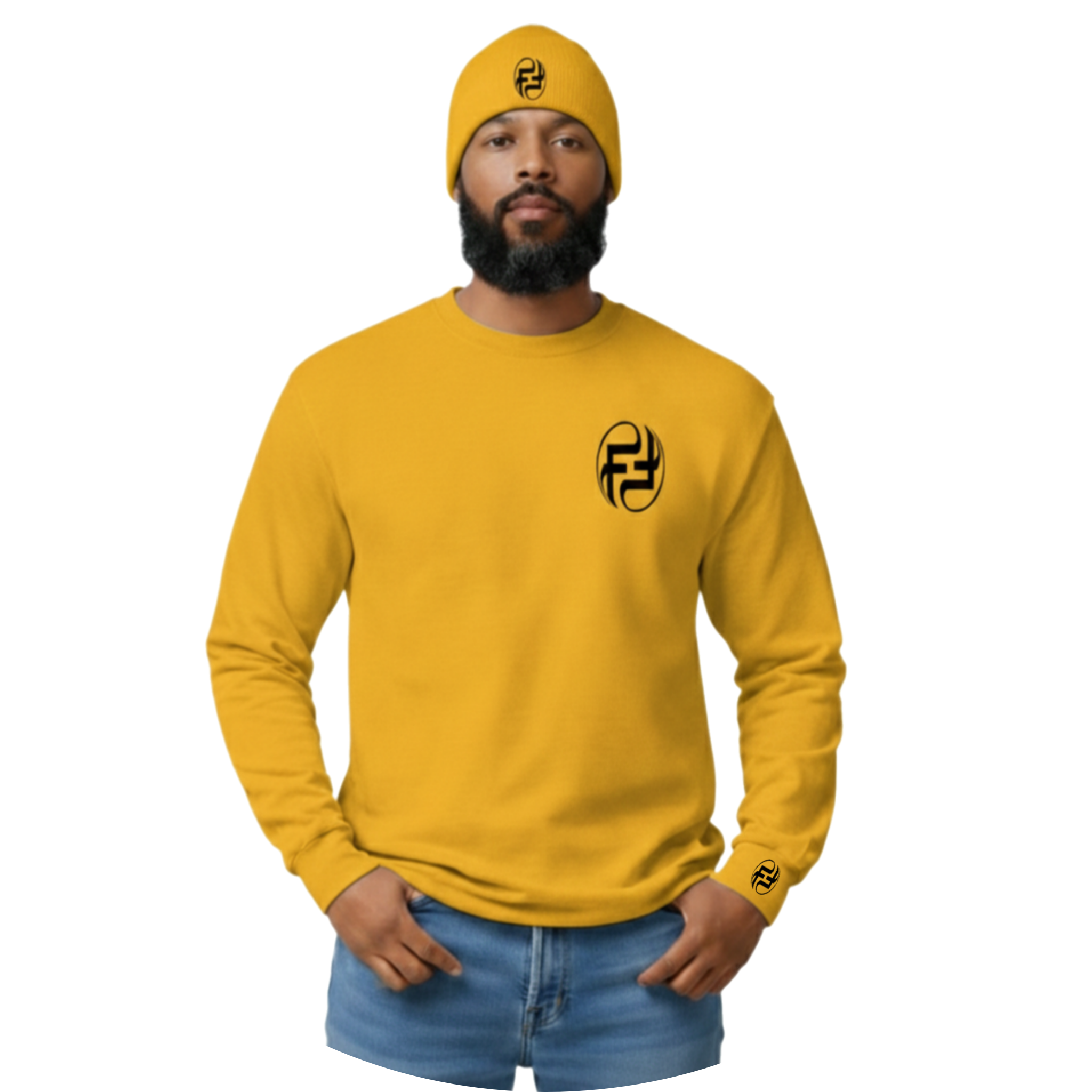 MEN'S LONG SLEEVE Ts & BEANIE COMBO